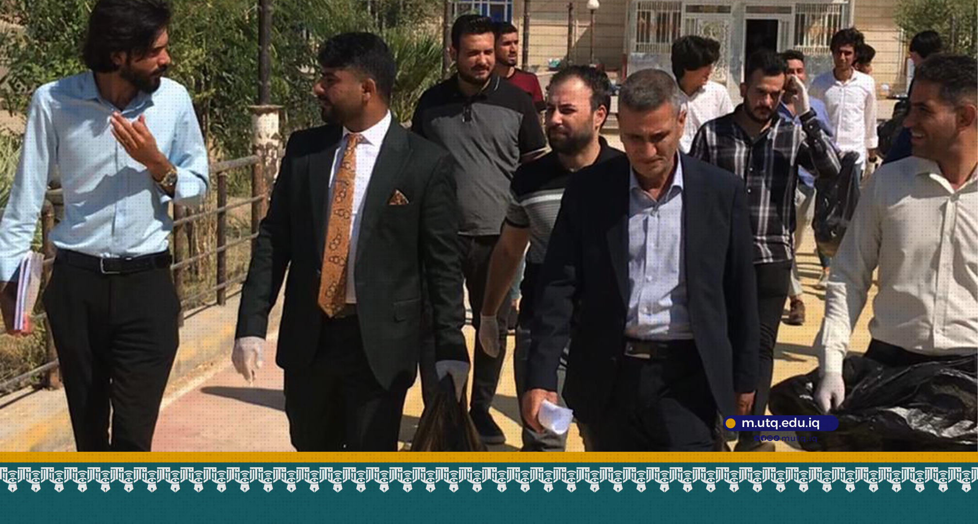 بالصور : قسم الصحافة ينظم حملة تطوعية لتنظيف أروقة كلية الاعلام بمشاركة