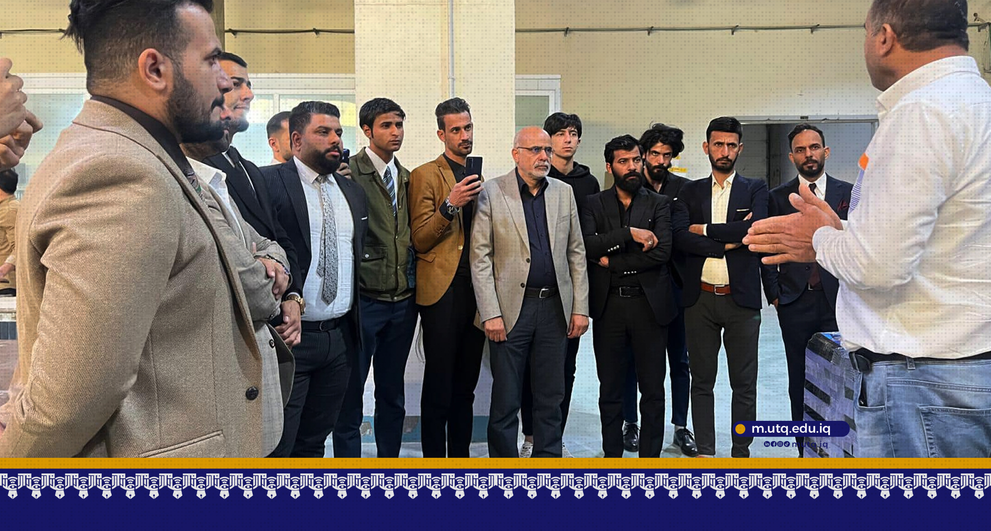 وفد أساتذة وطلبة كلية الإعلام يزورون العتبة العباسية المقدسة ويوثقون مشاريعها