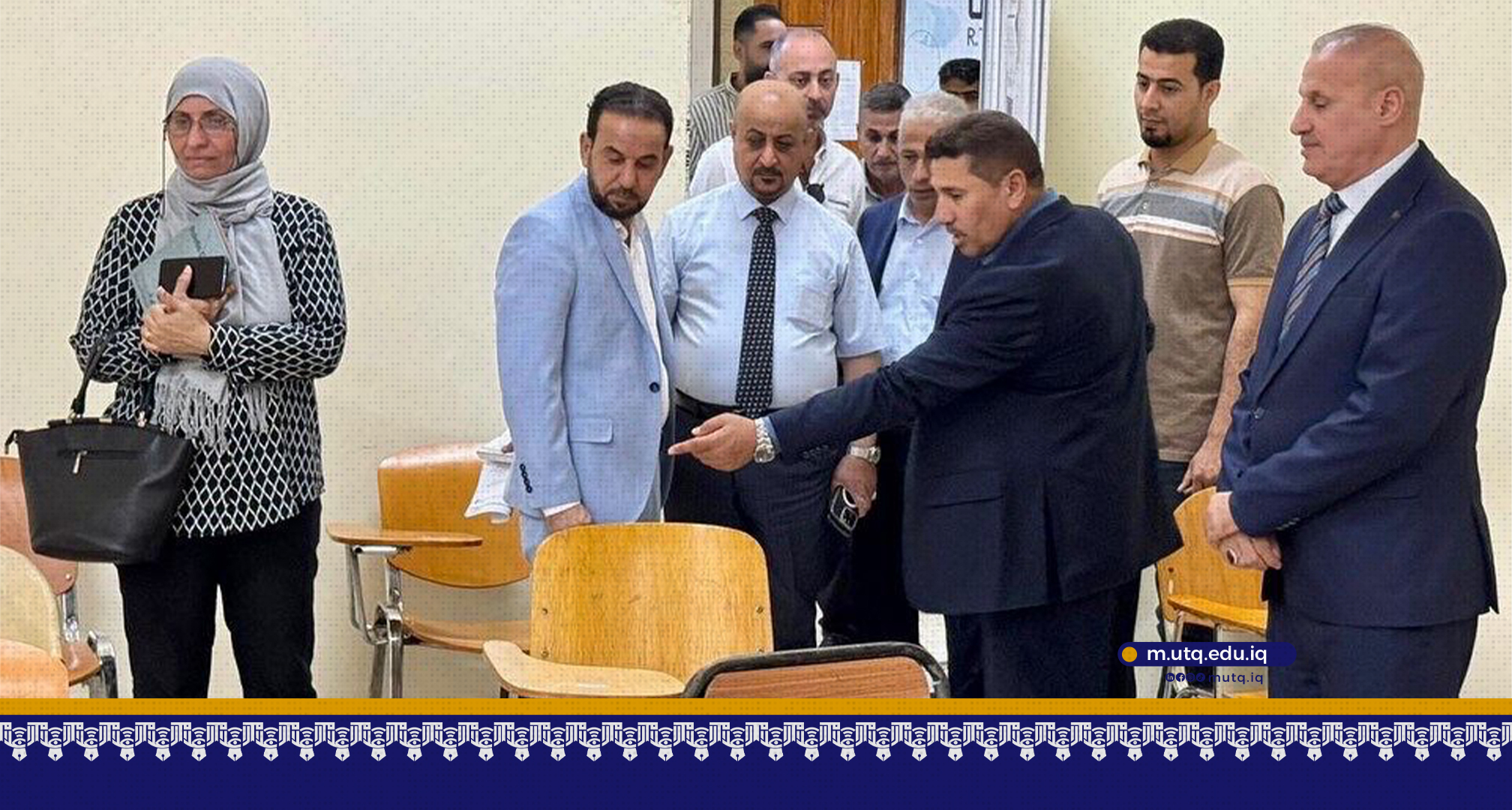 لجنة من وزارة  التعليم العالي والبحث العلمي تزور كلية الإعلام لغرض تخصيص بناية لها