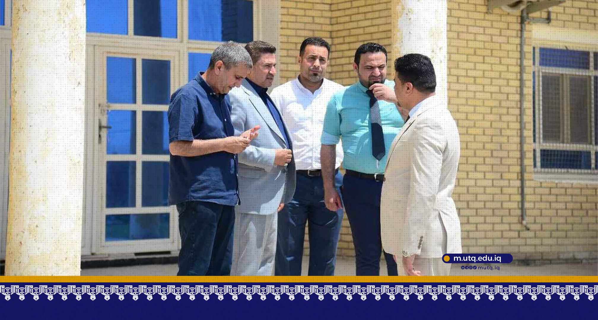 عميد كلية الاعلام يهنئ عميد كلية التمريض لتسنمه مهام منصبه الجديد